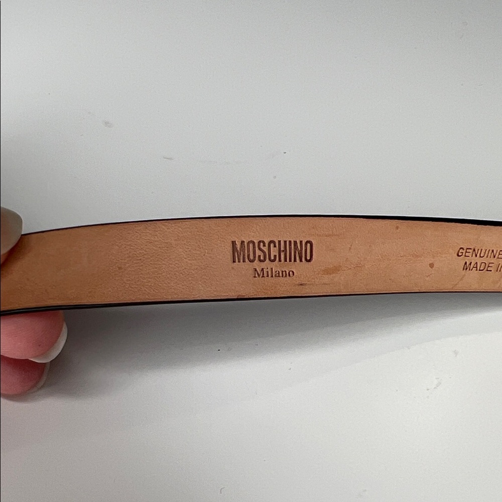Moschino Pastel Purple and Gold Women's Belt - Picture 3 of 10